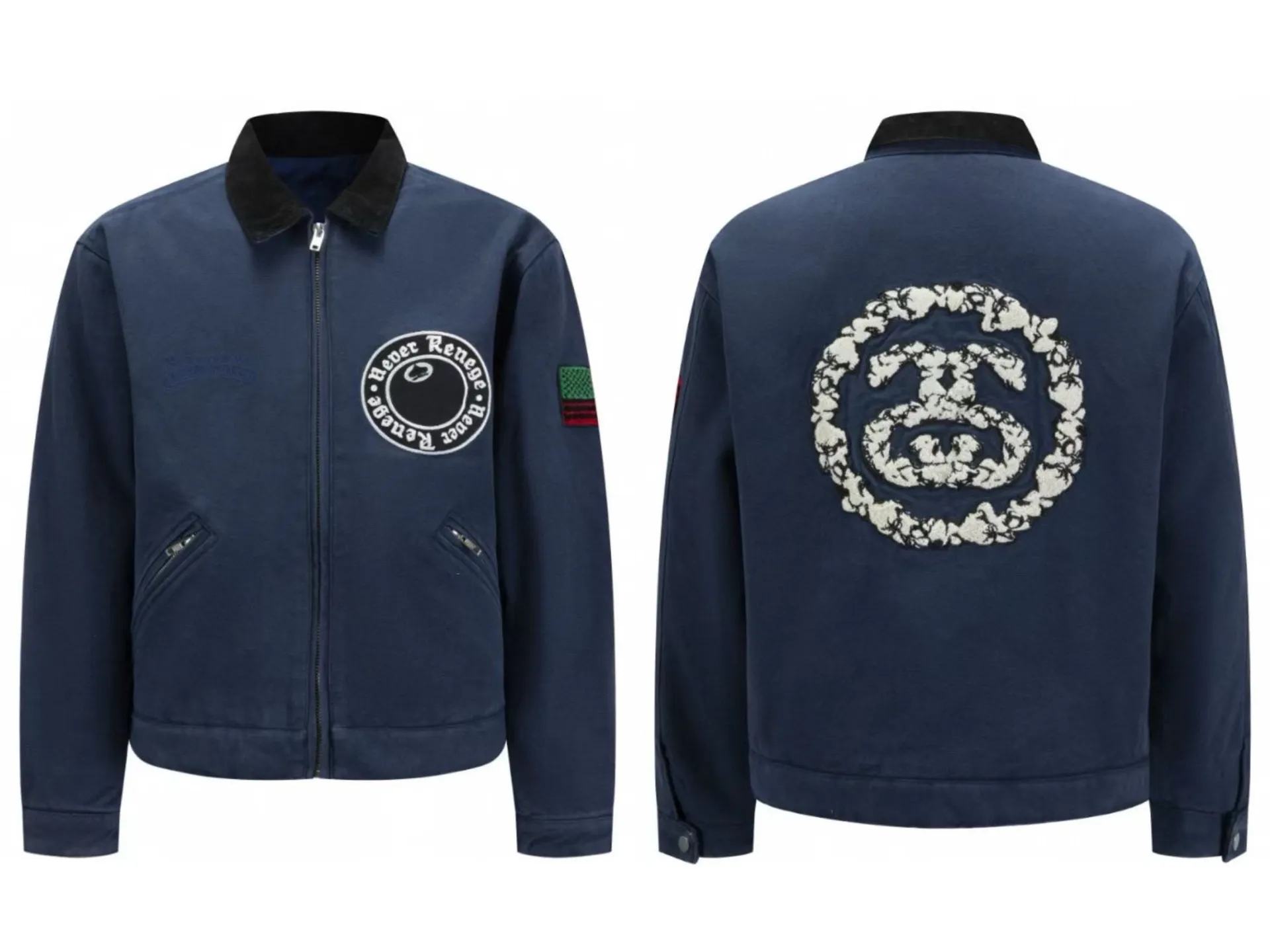 （ +10） Stussy✖️Denim Tears 🎆 Size Style🌟 ， ， （ / ） + ， ， ， ， ， ， Stussy Denim tears ， ♠️ 🎱 ， ， ：A 11# ：Navy Blue Size：m-xxl